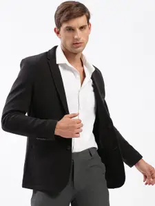 SHOWOFF Slim Fit Notched Lapel Single-Breasted Casual Blazer