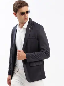 SHOWOFF Notched Lapel Collar Slim-Fit Single Breasted Blazer