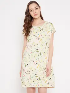 Camey Floral Printed T-shirt Nightdress