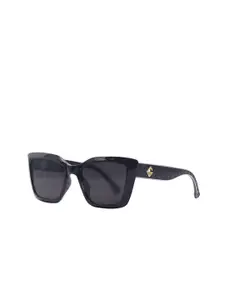 HASHTAG EYEWEAR Women Wayfarer Sunglasses With UV Protected Lens W-9095-black