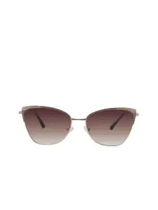 HASHTAG EYEWEAR Women Cateye Sunglasses with UV Protected Lens B80-690-brown