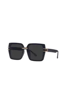 HASHTAG EYEWEAR Women Oversized Sunglasses with UV Protected Lens G-15065-black