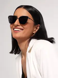 HASHTAG EYEWEAR Women Cateye Sunglasses With UV Protected Lens B80-690-black