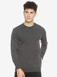 513 Round Neck Acrylic Pullover Sweater