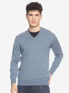 513 V-Neck Acrylic Pullover Sweater