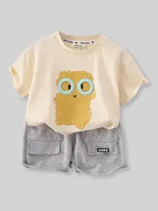INCLUD Boys Printed Top with Shorts