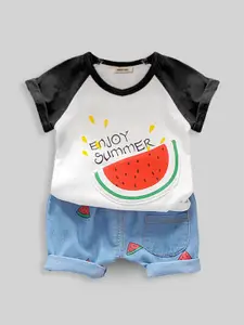 INCLUD Boys Printed Top with Shorts