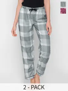NOIRA Pack Of 2 Checked Lounge Pants