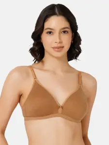 NAIDU HALL Full Coverage Seamless Non Padded Cotton Everyday Bra With All Day Comfort