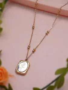 Ramdev Art Fashion Jwellery Rose Gold-Plated Minimal Necklace