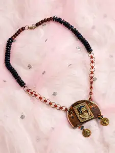 ExclusiveLane Brass Tribal Bohemian Minimal Necklace