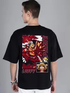 PRONK Round Neck Short Sleeves Printed cotton T-shirt