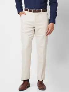 Park Avenue Men Flat-Front Mid-Rise Regular Fit Formal Trousers