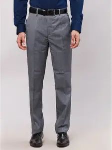 Raymond Self-Design Slim-Fit Formal Trousers