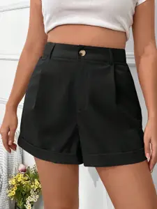 StyleCast Women Black Above Knee Regular Shorts