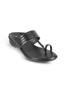 WALKWAY by Metro Striped Embellished One Toe Flats