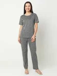 Smarty Pants Conversational Printed Pure Cotton Night suit