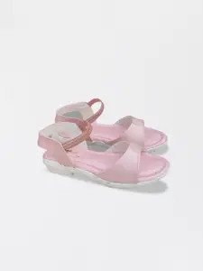 BAESD Girls Backstrap Open Toe Flats