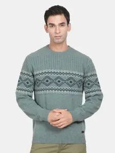 t-base Round Neck Long Sleeves Woollen Pullover
