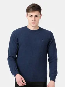 t-base Round Neck Ribbed Hem Pullover Sweaters