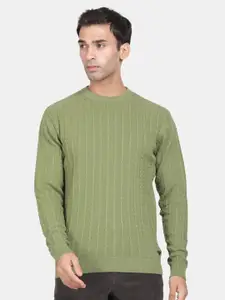t-base Striped Cotton Pullover Sweaters
