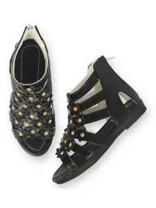BAESD Girls Embellished Open Toe Gladiators