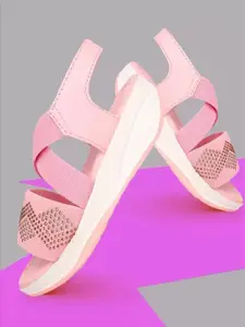 BAESD Girls Embellished Open Toe Comfort Heels