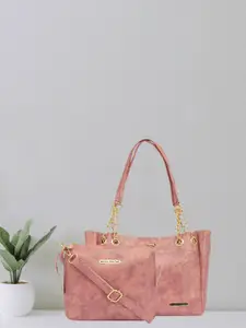 Bagsy Malone Set Of 2 Textured Vegan Leather Handbags