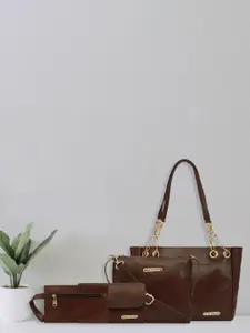 Bagsy Malone Set Of  4 Textured Vegan Leather Handbags