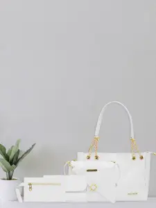 Bagsy Malone Set Of  4 Textured Vegan Leather Handbags