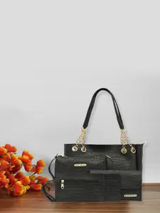 Bagsy Malone Set Of 5 Textured Structured Handbags & Wallets