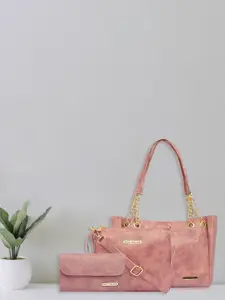 Bagsy Malone Set Of 3 Textured Vegan Leather Handbags