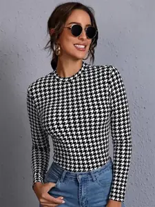 Dream Beauty Fashion Geometric Print Casual Top