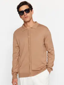 Trendyol Shirt collar Long Sleeves Cardigan