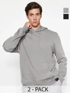 Trendyol  Pack Of 2 Hooded Kangaroo Pocket Sweatshirts