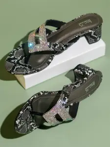 Inc 5 Printed Embellished Block Heels