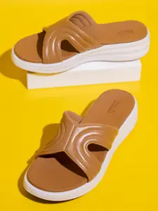 Inc 5 Textured Open Toe Comfort Heels