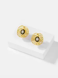 SHAYA Gold Plated Circular Studs