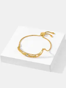 SHAYA Women Sterling Silver Gold-Plated Wraparound Bracelet