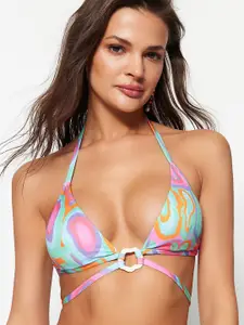 Trendyol Abstract Printed Full Coverage Lightly Padded Everyday Bra with All Day Comfort