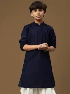 Sanwara Boys Embroidered Chikankari Ethnic Straight Kurta