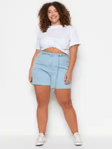 Trendyol Women Regular Fit Mid Rise Cotton Shorts