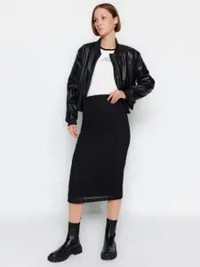 Trendyol Self-Design Pencil Midi Skirts