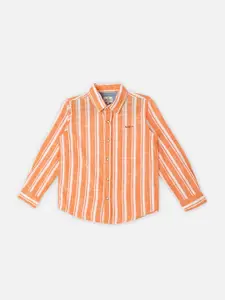 Pepe Jeans Boys Stripes Cotton Striped Casual Shirt