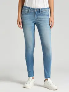 Pepe Jeans Women Skinny Fit Low-Rise Stretchable Jeans