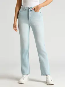 Pepe Jeans Women Straight Fit High-Rise Pure Cotton Jeans