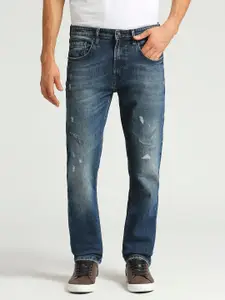 Pepe Jeans Men Blue Slim Fit Low Distress Stretchable Jeans
