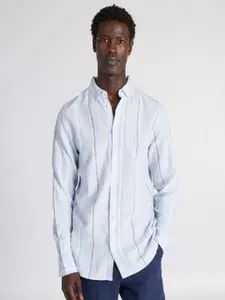KIABI Regular Fit Striped Cotton Casual Shirt