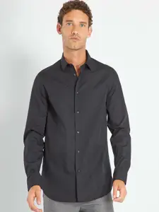 KIABI Opaque Spread Collar Long Sleeves Cotton Casual Shirt