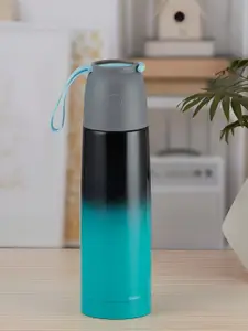 Kookee Blue Stainless Steel Printed Water Bottle